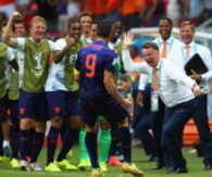 Van Persie after scoring his Second goal of the game