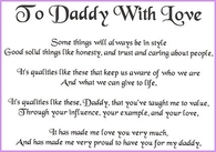 To daddy with love