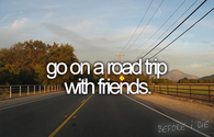 Go on a road trip with friends