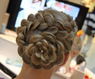 Swirl braided hair