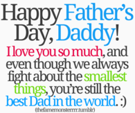 Happy Fathers Day, Daddy