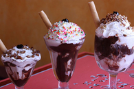 Ice cream sundaes