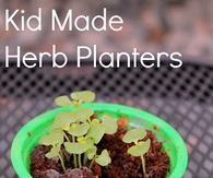 DIY Kid Made Herb Planters