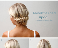DIY Lace Braided Updo