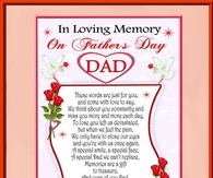 In loving memory on fathers day