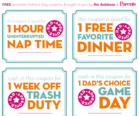 Free Printable Father's Day Coupon Gift Idea