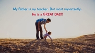 My father is a great dad