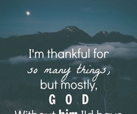 Thankful for God