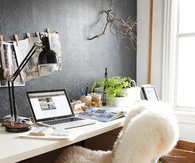 Cosy desk space