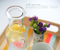 DIY Paper Strip Tray