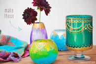 DIY Moroccan Cande Holders From glass