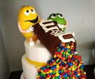 M&M Fondant Cake
