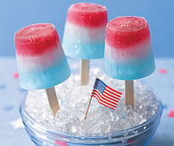 Red White and Blue Ice Pops