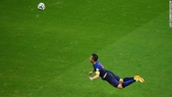 Robin Van Persie Header yesterday was a thing of Beauty