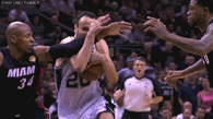 Manu Ginobili’s Monster Drive and Poster Dunk