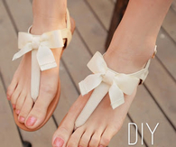 DIY Bow Sandal