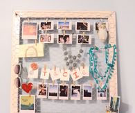 DIY Bulletin Board from an old window