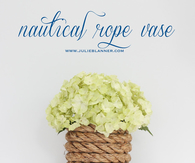 DIY Nautical Rope Vase