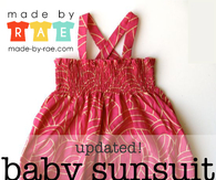 Baby sunsuit tutorial