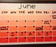 DIY Paintchip Calendar