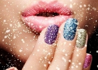 Color glitter nails