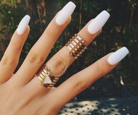 White long nails