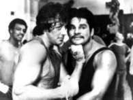 Sylvester Stallone and Roberto Duran, Boxing Hall of Famers