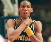 famous Choke sign by Reggie Miller