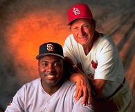 Stan the Man Musial with late Great Tony Gwynn Portrait