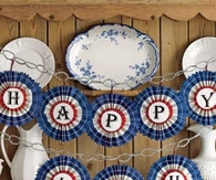 Fourth of July wall bunting