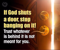 If God shuts a door
