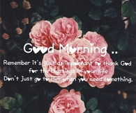 Good Morning