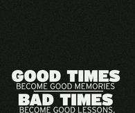 Good times and bad times