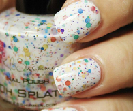 Color splat nails