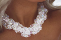 White crystal necklace
