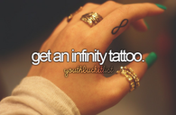 Get an infinity tattoo