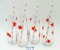 DIY Patriotic Glasses