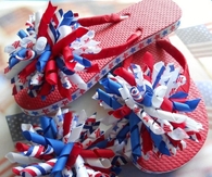 4th of July flip flops