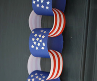 Patriotic paper chain