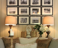 Burlap pillows 