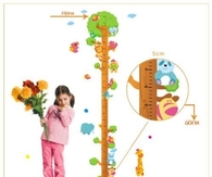 Growth charts decals for kids room designs