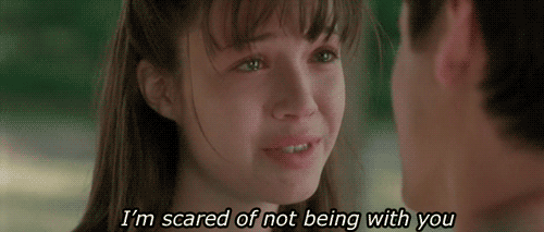 being scared