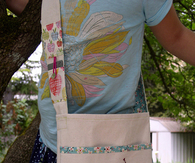 Summer sewing reading book bag