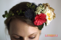 Fashioned floral flower crown