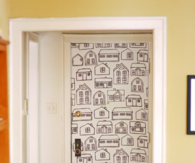 DIY Fabric Wallpaper 