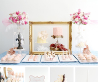 Pink dessert table