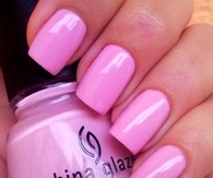 China glaze pink nails