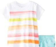 Nautica Girls infant Short set size 2-6X Stripe