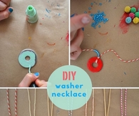 DIY washer necklace