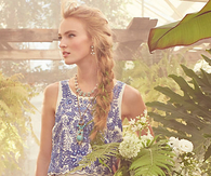 Embroidered Bleuet Midi Top
